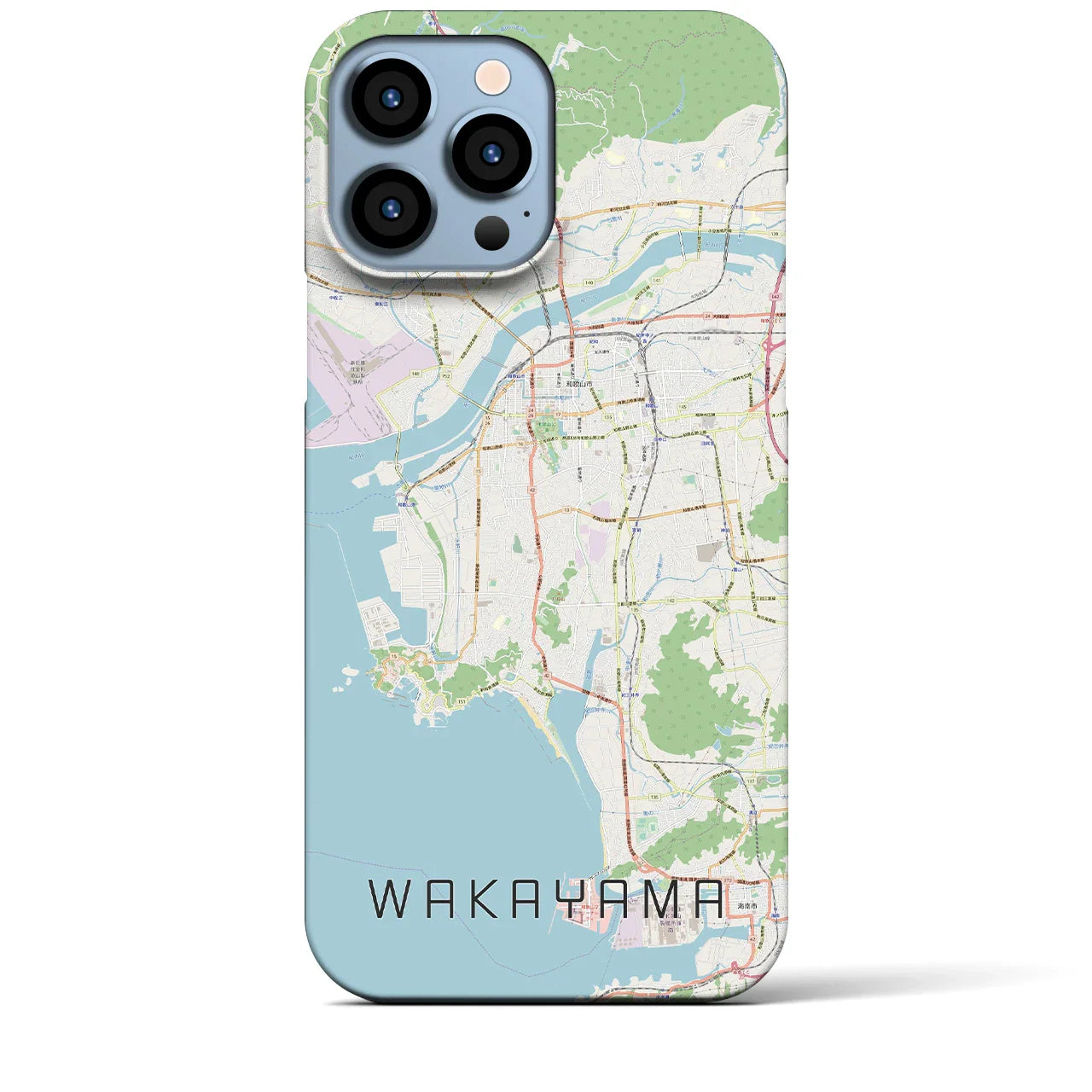 【和歌山(和歌山県)】地図柄iPhoneケース(バックカバータイプ)