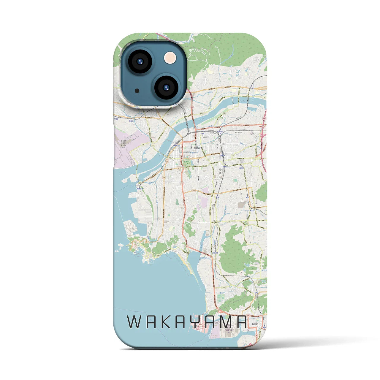 【和歌山(和歌山県)】地図柄iPhoneケース(バックカバータイプ)
