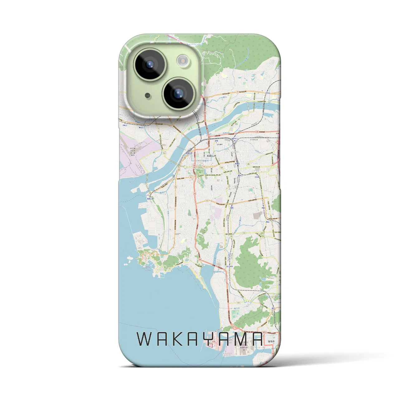 【和歌山(和歌山県)】地図柄iPhoneケース(バックカバータイプ)