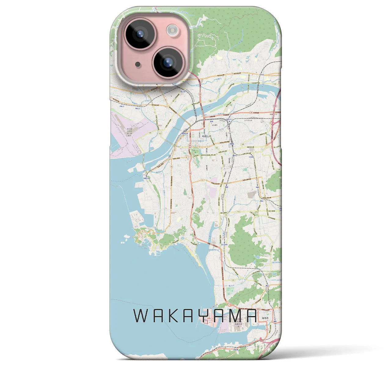 【和歌山(和歌山県)】地図柄iPhoneケース(バックカバータイプ)
