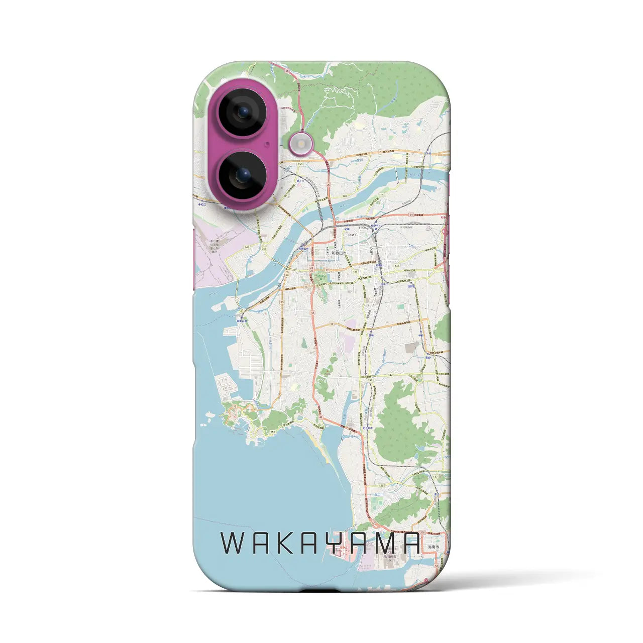 【和歌山(和歌山県)】地図柄iPhoneケース(バックカバータイプ)