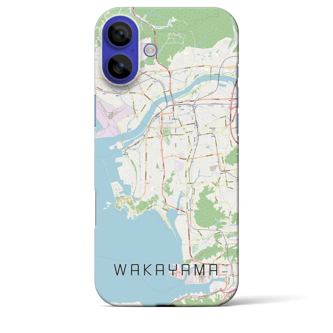 【和歌山(和歌山県)】地図柄iPhoneケース(バックカバータイプ)