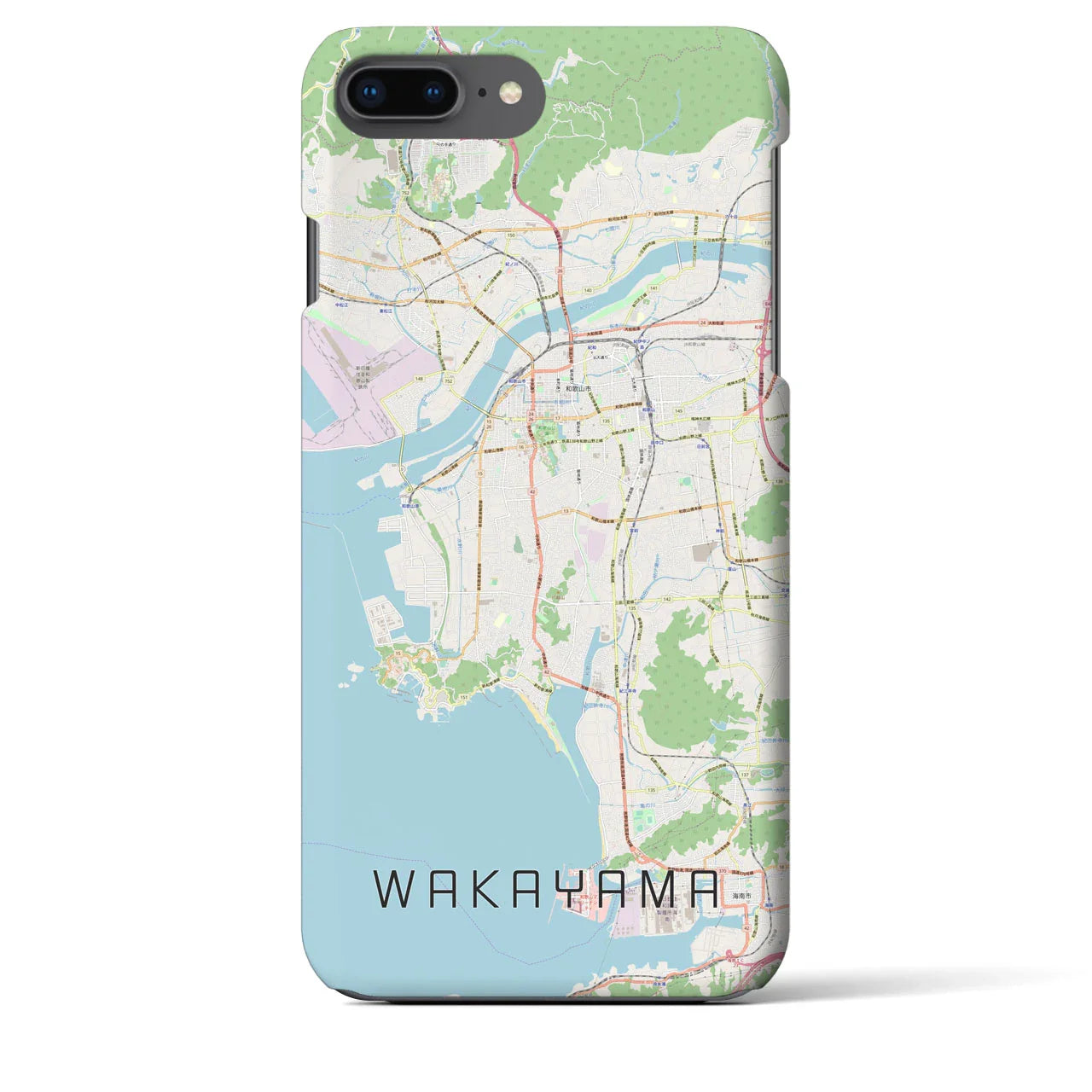 【和歌山(和歌山県)】地図柄iPhoneケース(バックカバータイプ)