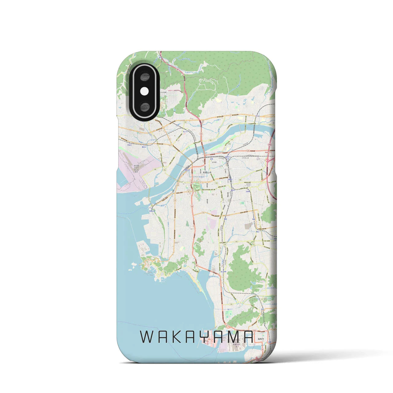 【和歌山(和歌山県)】地図柄iPhoneケース(バックカバータイプ)