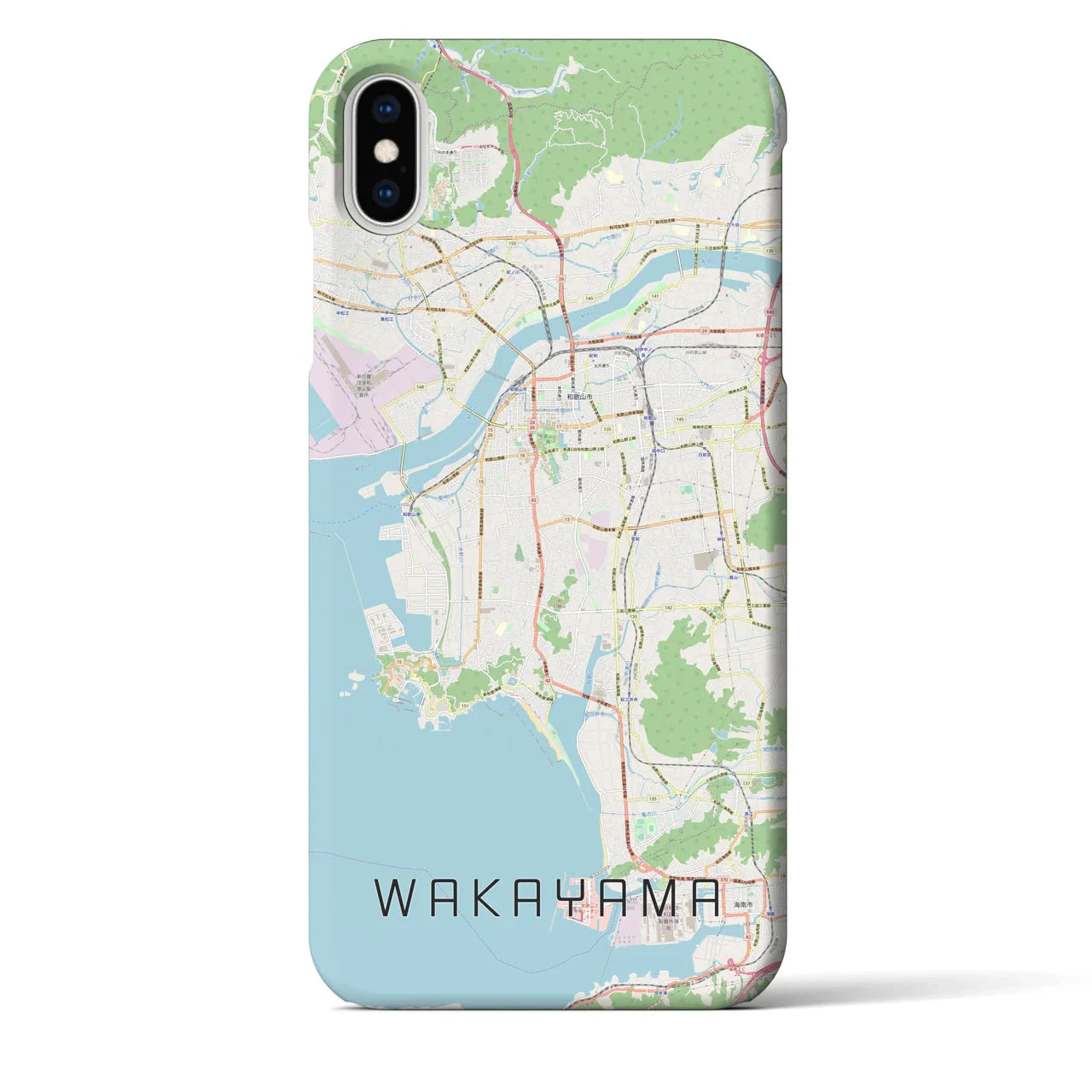 【和歌山(和歌山県)】地図柄iPhoneケース(バックカバータイプ)
