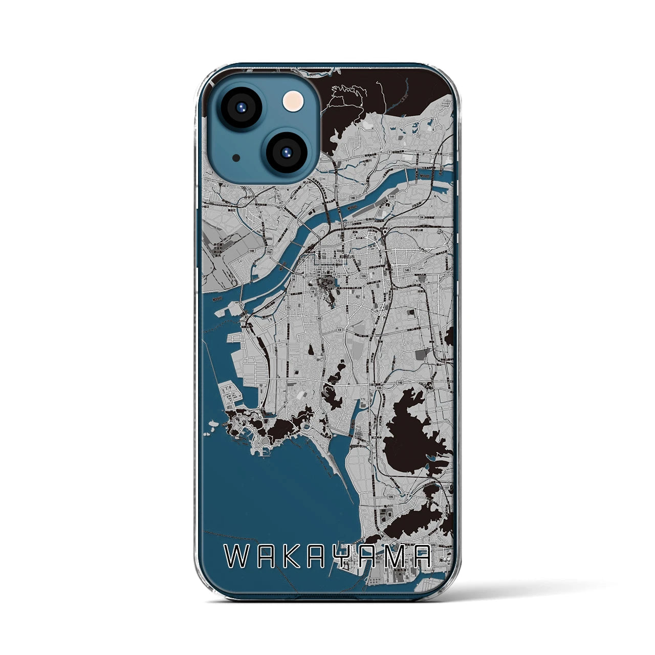 【和歌山(和歌山県)】地図柄iPhoneケース(クリアタイプ)