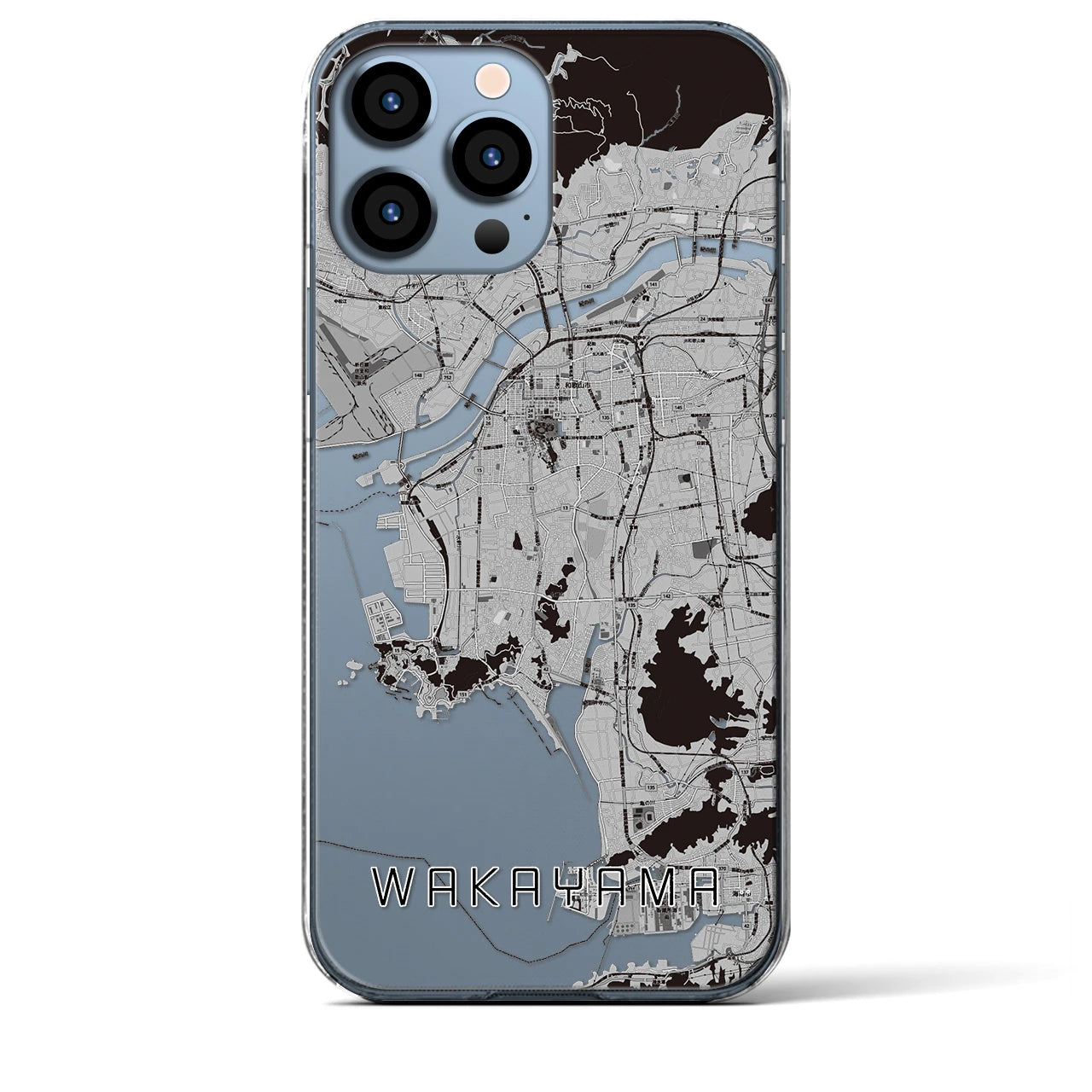 【和歌山(和歌山県)】地図柄iPhoneケース(クリアタイプ)