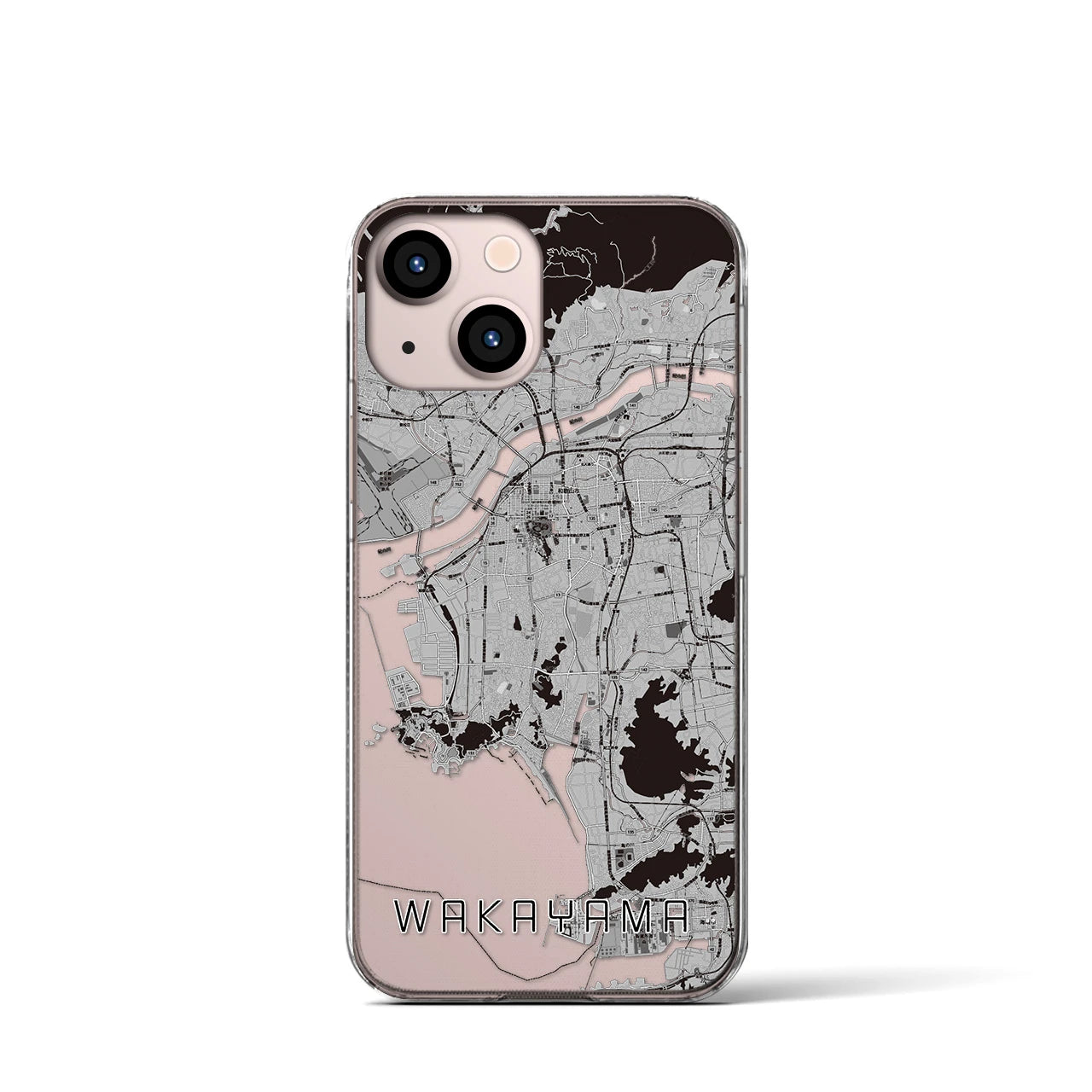 【和歌山(和歌山県)】地図柄iPhoneケース(クリアタイプ)