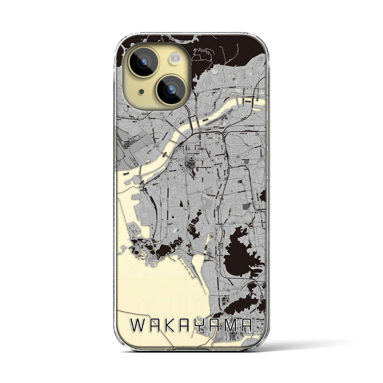 【和歌山(和歌山県)】地図柄iPhoneケース(クリアタイプ)