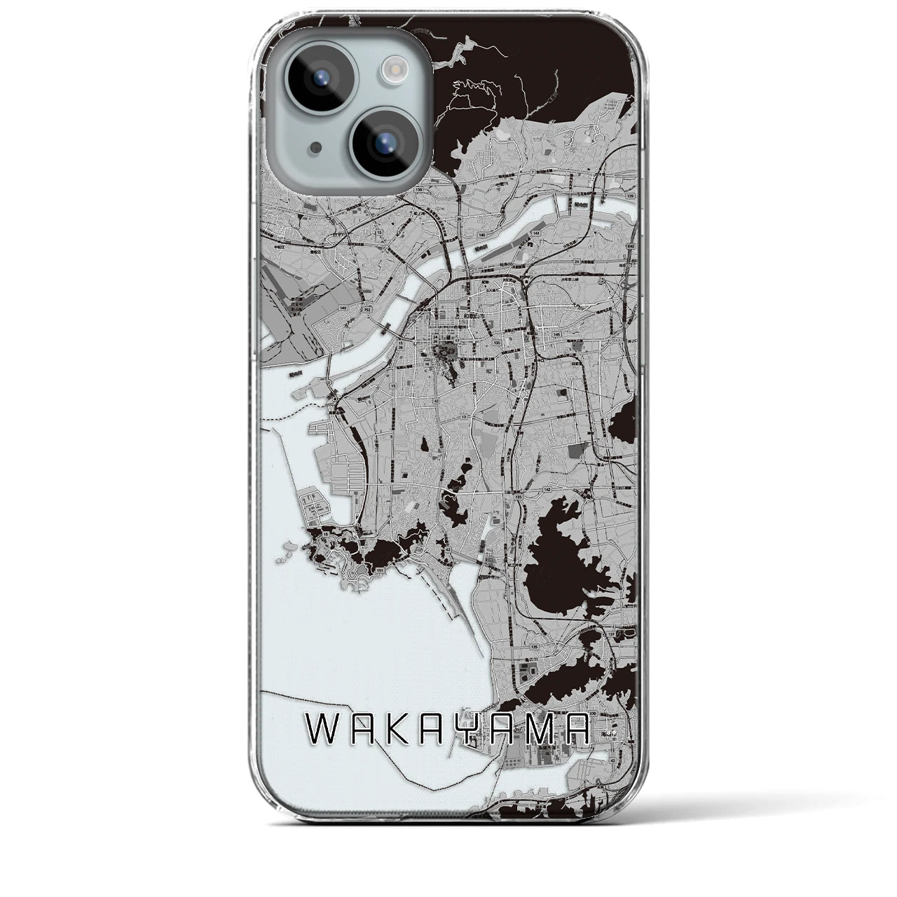 【和歌山(和歌山県)】地図柄iPhoneケース(クリアタイプ)