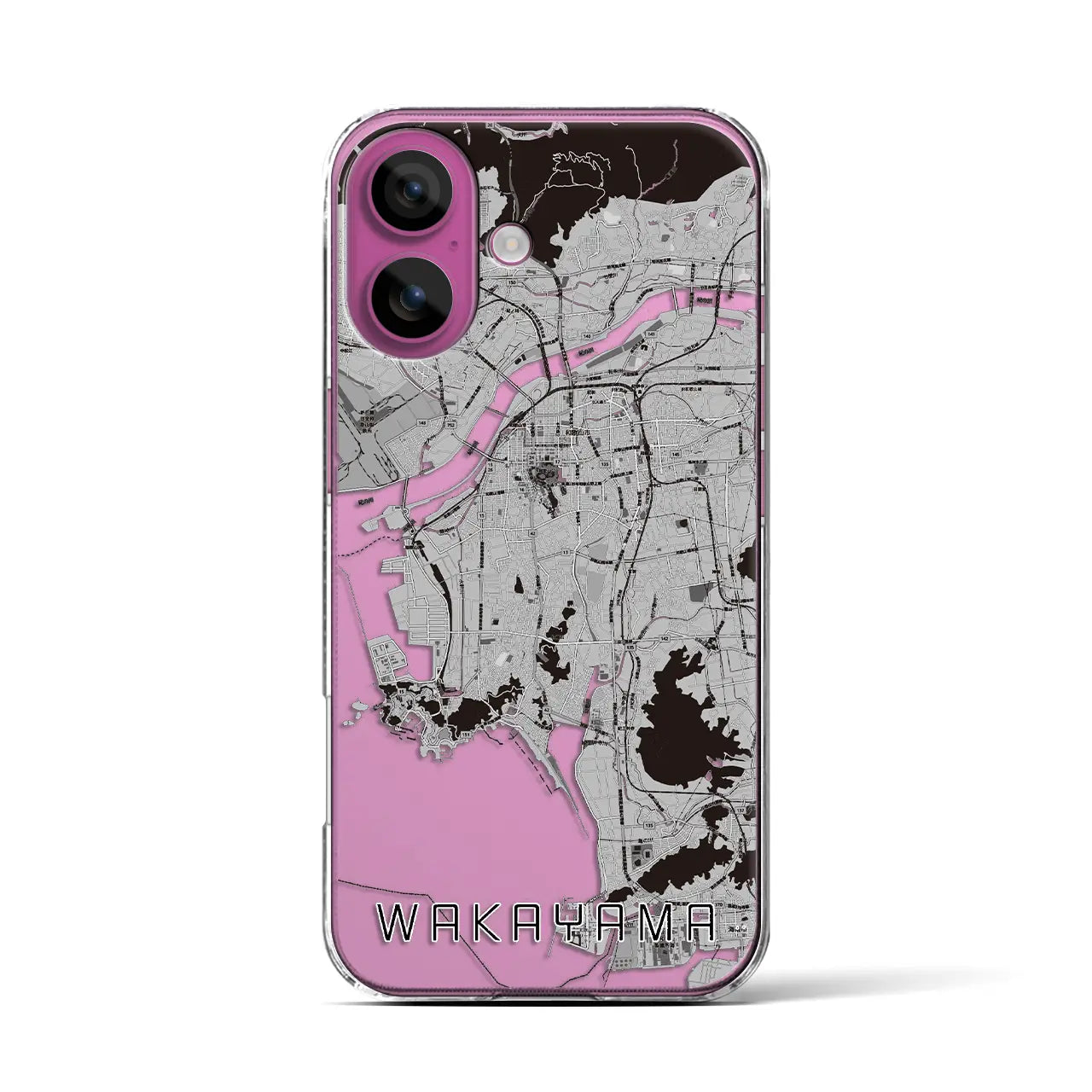【和歌山(和歌山県)】地図柄iPhoneケース(クリアタイプ)