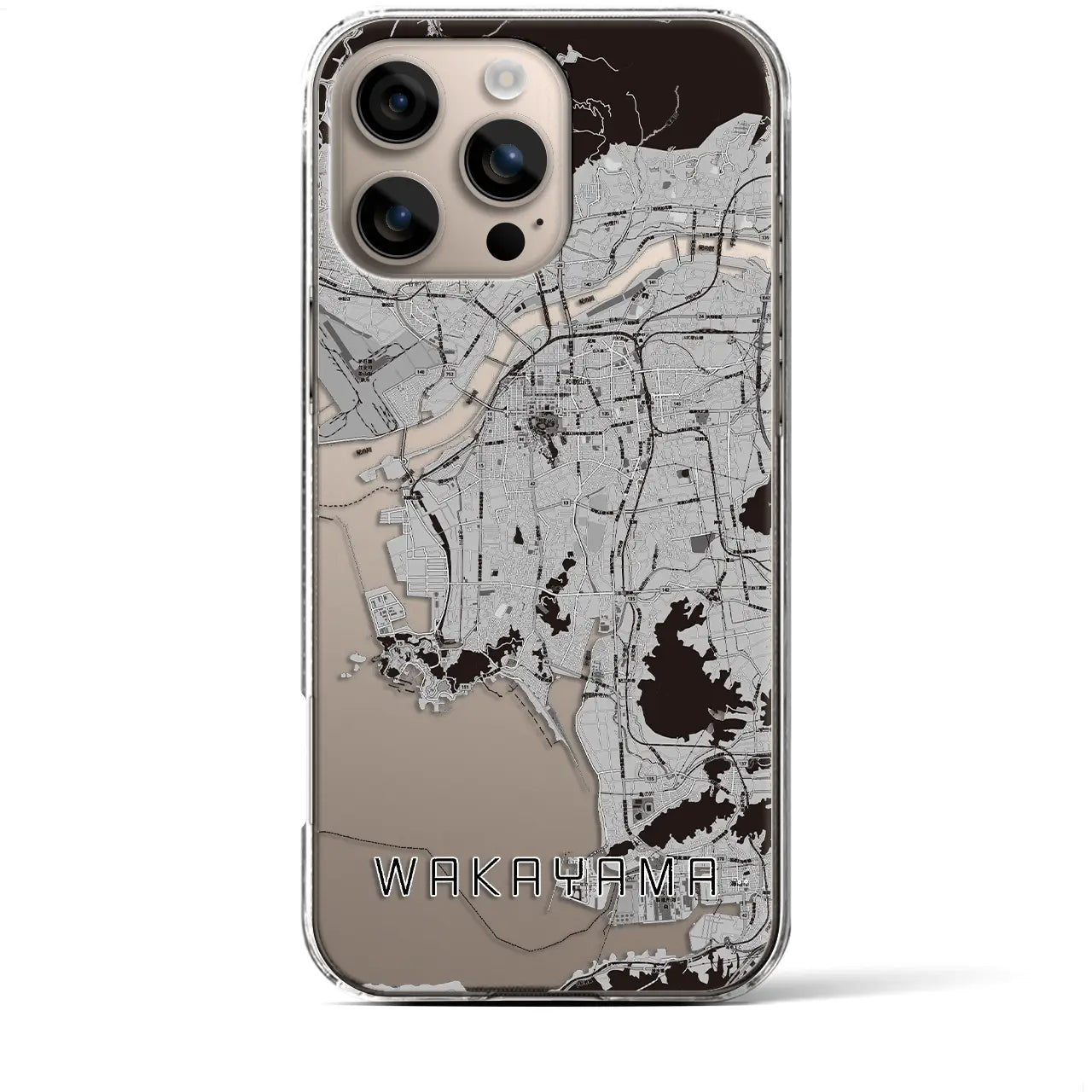 【和歌山(和歌山県)】地図柄iPhoneケース(クリアタイプ)