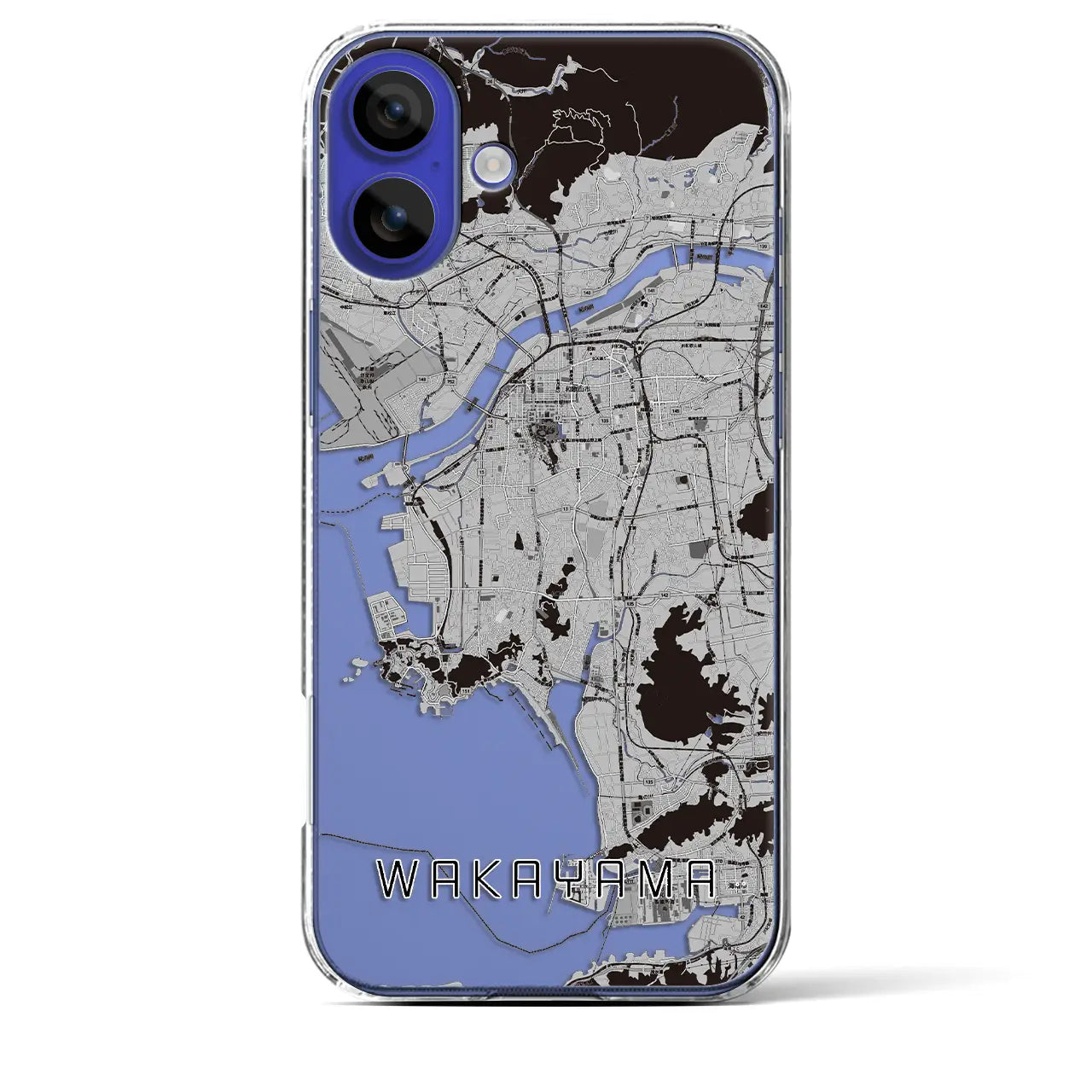 【和歌山(和歌山県)】地図柄iPhoneケース(クリアタイプ)