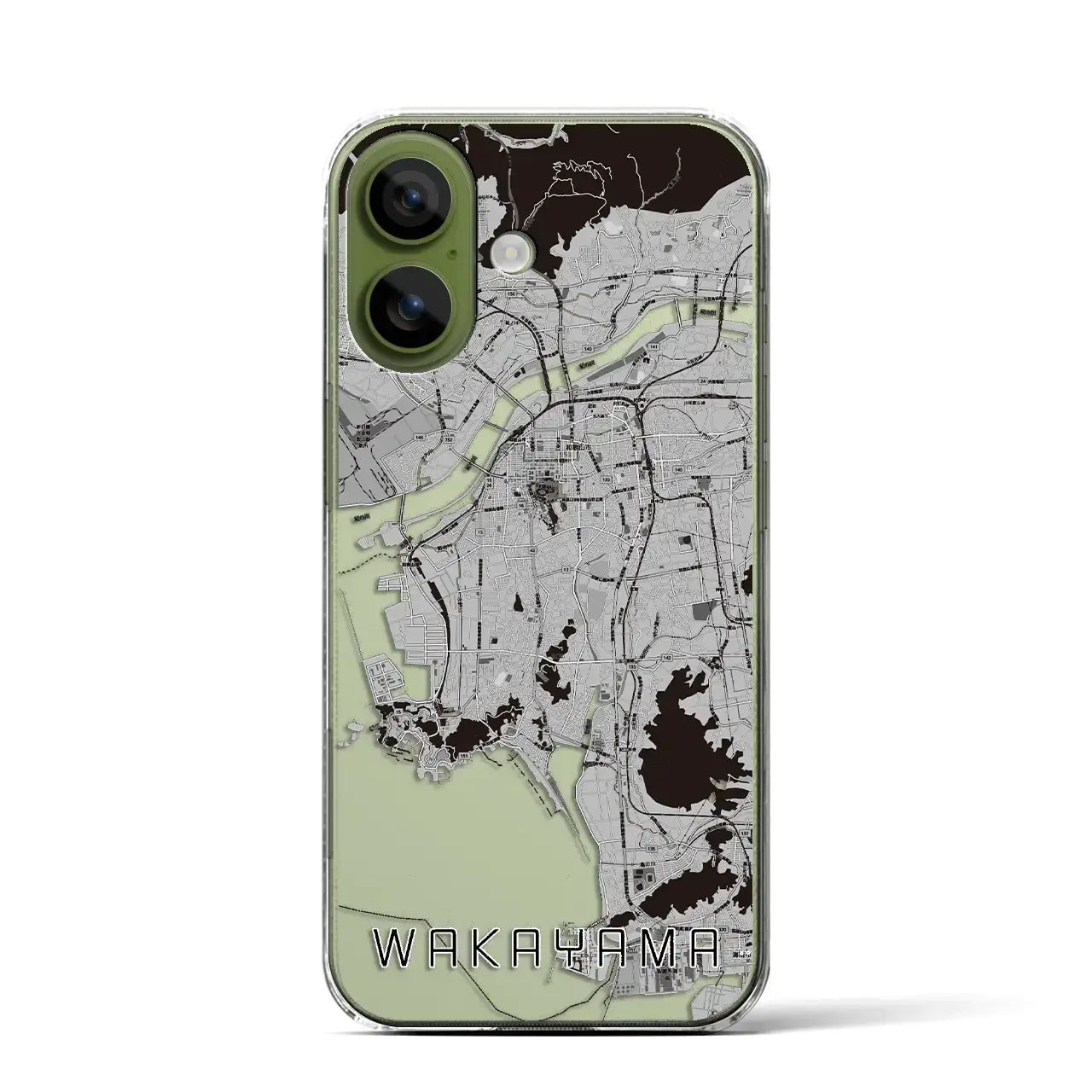 【和歌山(和歌山県)】地図柄iPhoneケース(クリアタイプ)モノトーン・iPhone 17 Pro Max 用