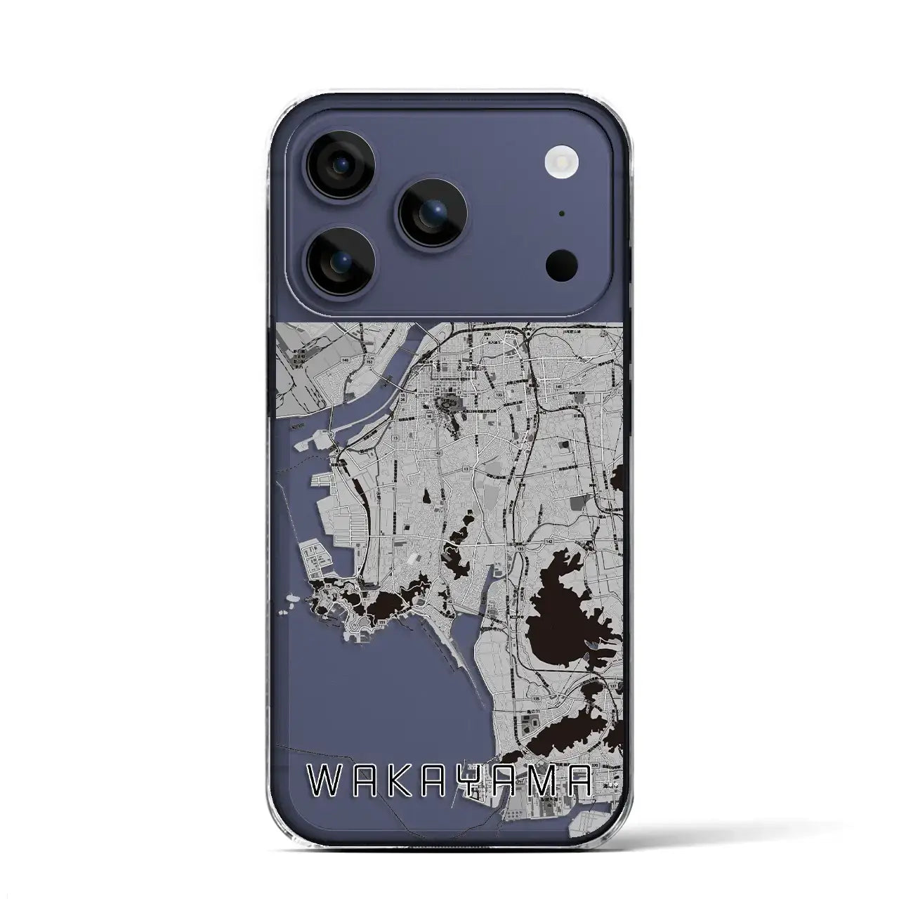 【和歌山(和歌山県)】地図柄iPhoneケース(クリアタイプ)