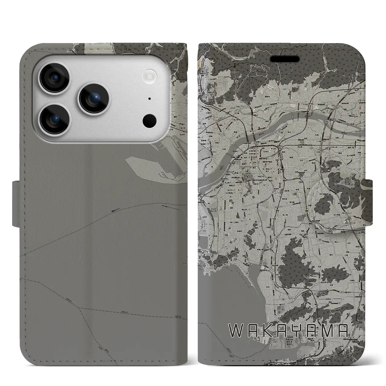 【和歌山(和歌山県)】地図柄iPhoneケース(手帳タイプ)