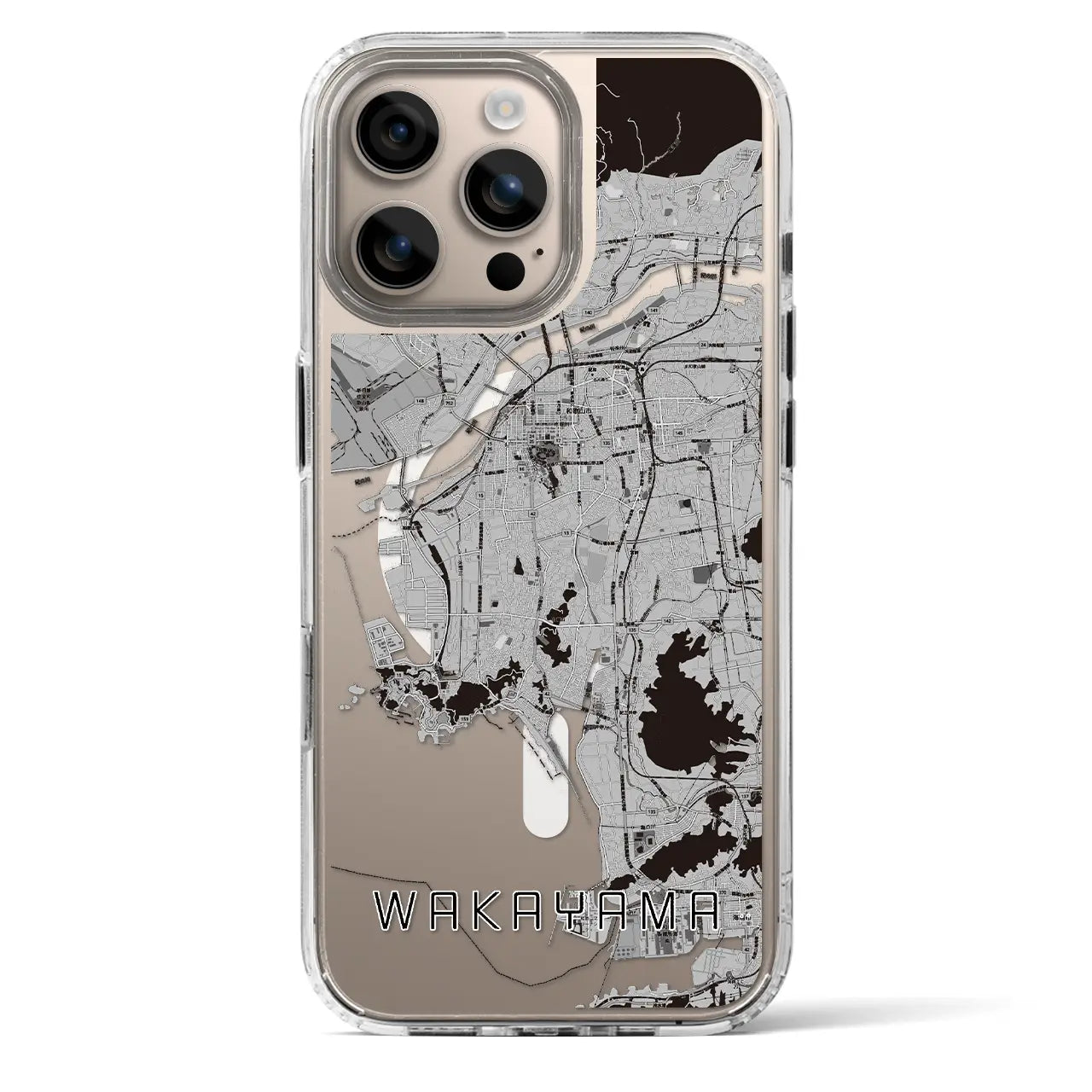 【和歌山(和歌山県)】地図柄iPhoneケース(MagSafeタイプ)