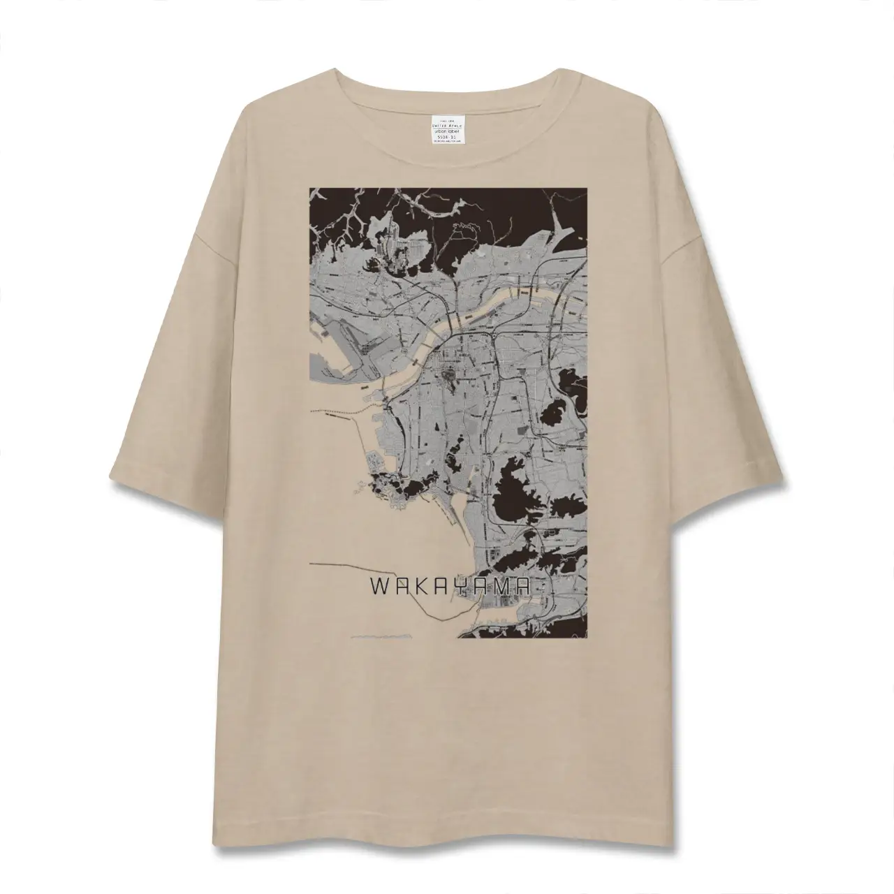 【和歌山(和歌山県)】地図柄ビッグシルエットTシャツ