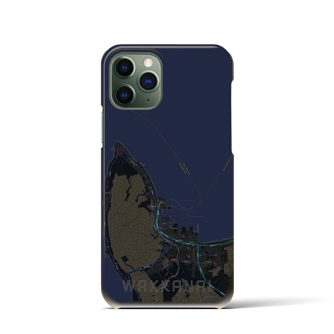 【稚内(北海道)】地図柄iPhoneケース(バックカバータイプ)