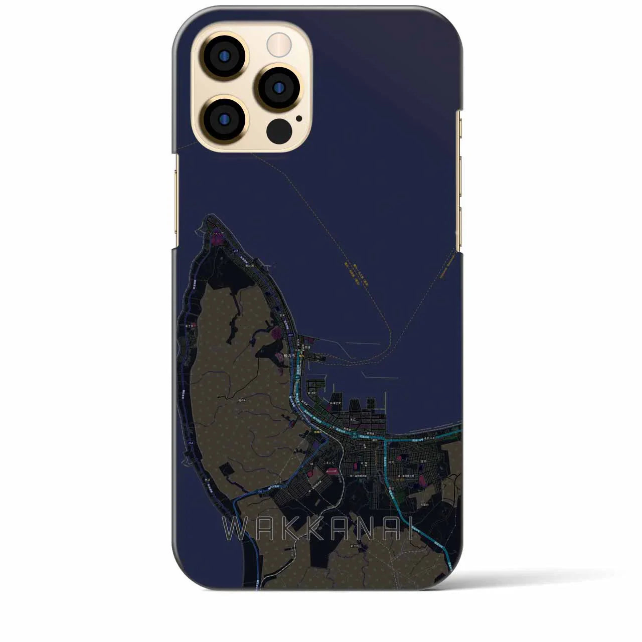【稚内(北海道)】地図柄iPhoneケース(バックカバータイプ)