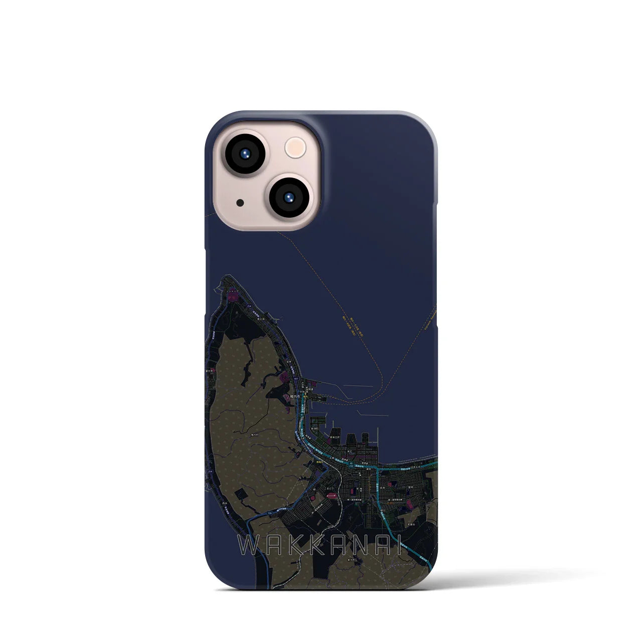 【稚内(北海道)】地図柄iPhoneケース(バックカバータイプ)