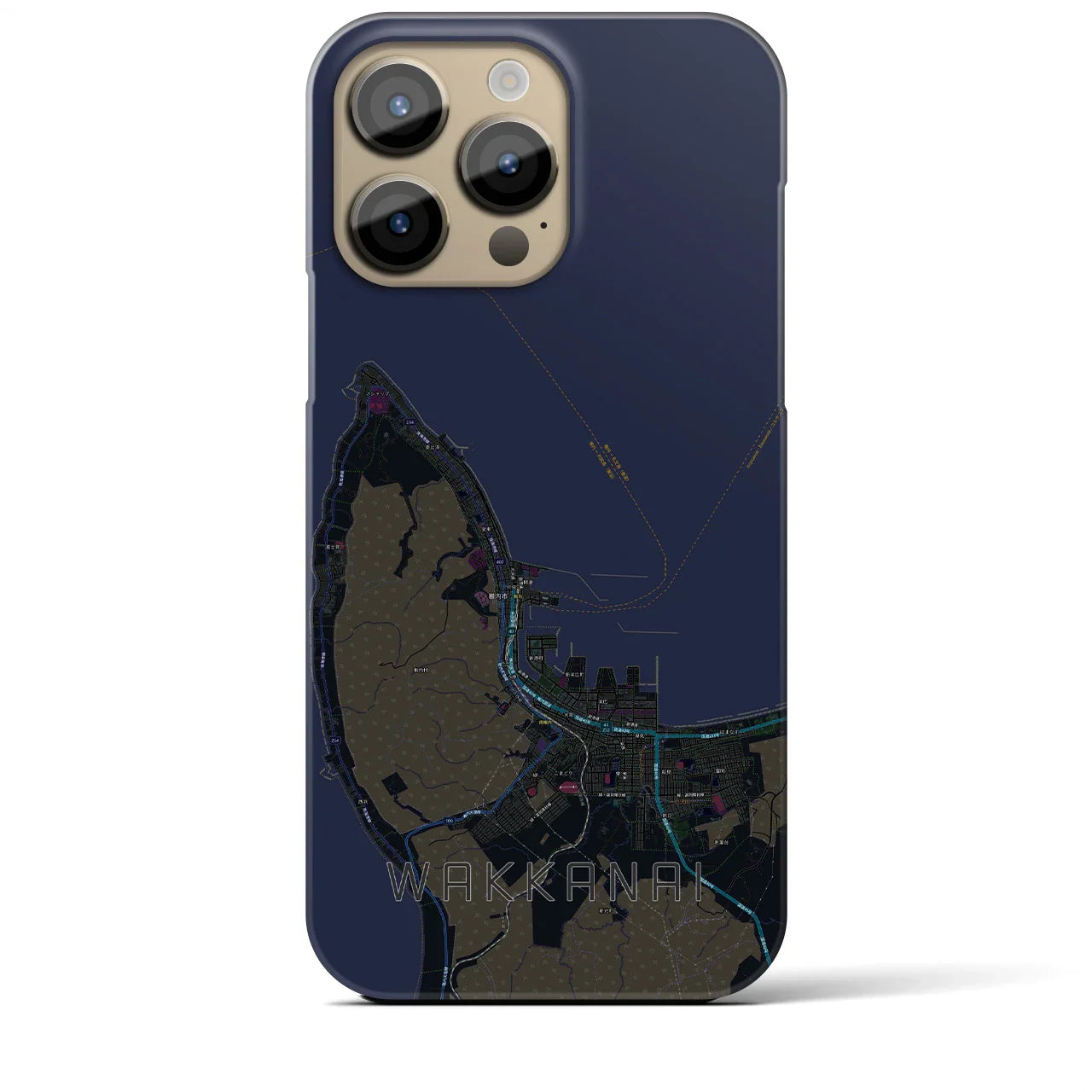 【稚内(北海道)】地図柄iPhoneケース(バックカバータイプ)