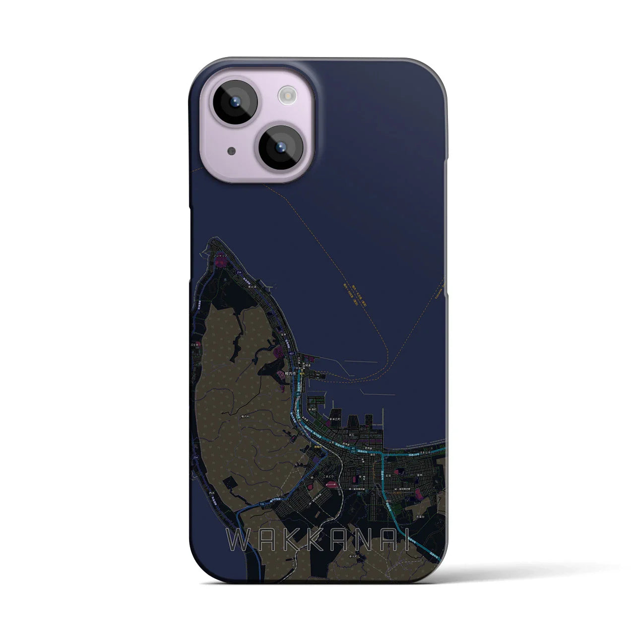 【稚内(北海道)】地図柄iPhoneケース(バックカバータイプ)