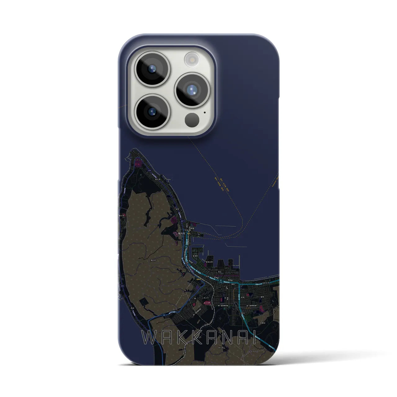【稚内(北海道)】地図柄iPhoneケース(バックカバータイプ)
