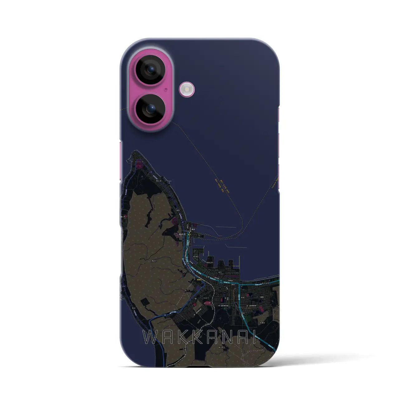 【稚内(北海道)】地図柄iPhoneケース(バックカバータイプ)