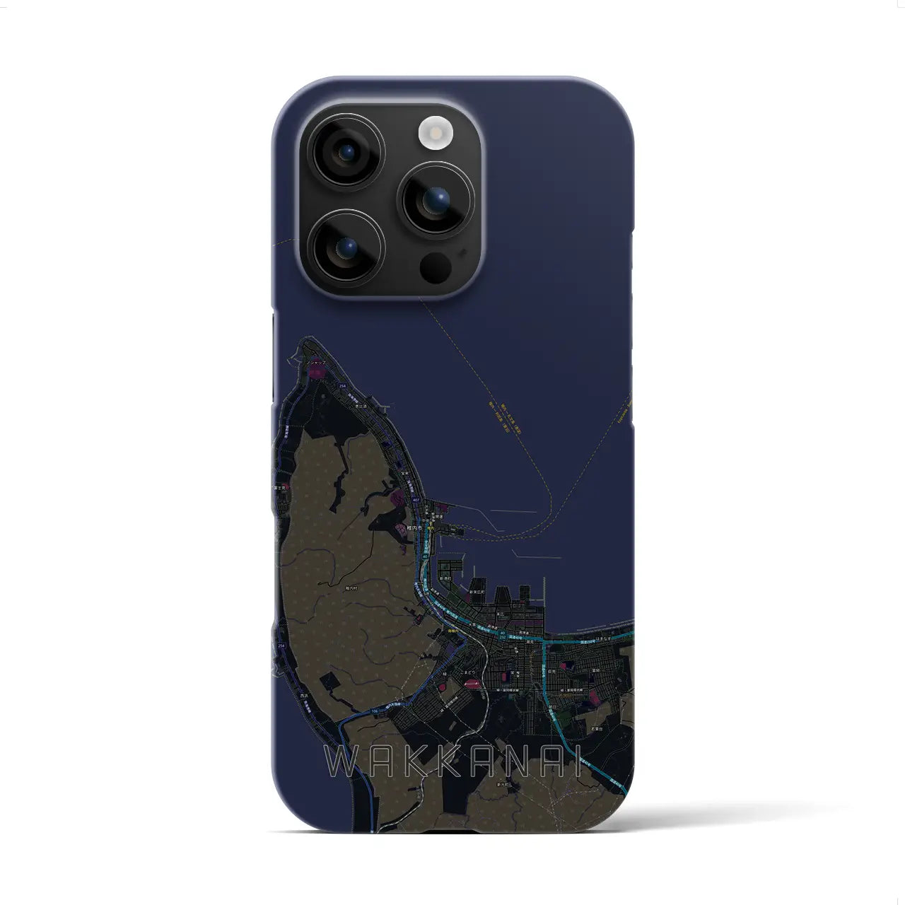 【稚内(北海道)】地図柄iPhoneケース(バックカバータイプ)