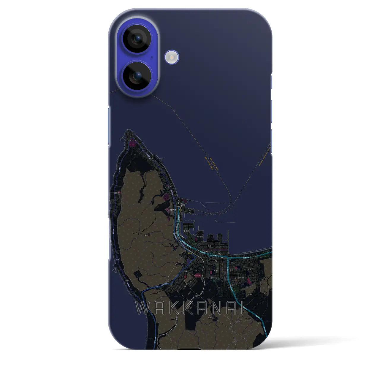 【稚内(北海道)】地図柄iPhoneケース(バックカバータイプ)