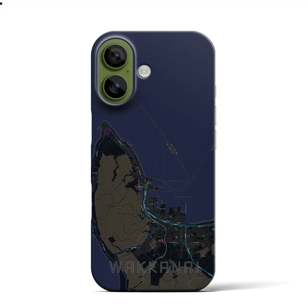 【稚内(北海道)】地図柄iPhoneケース(バックカバータイプ)