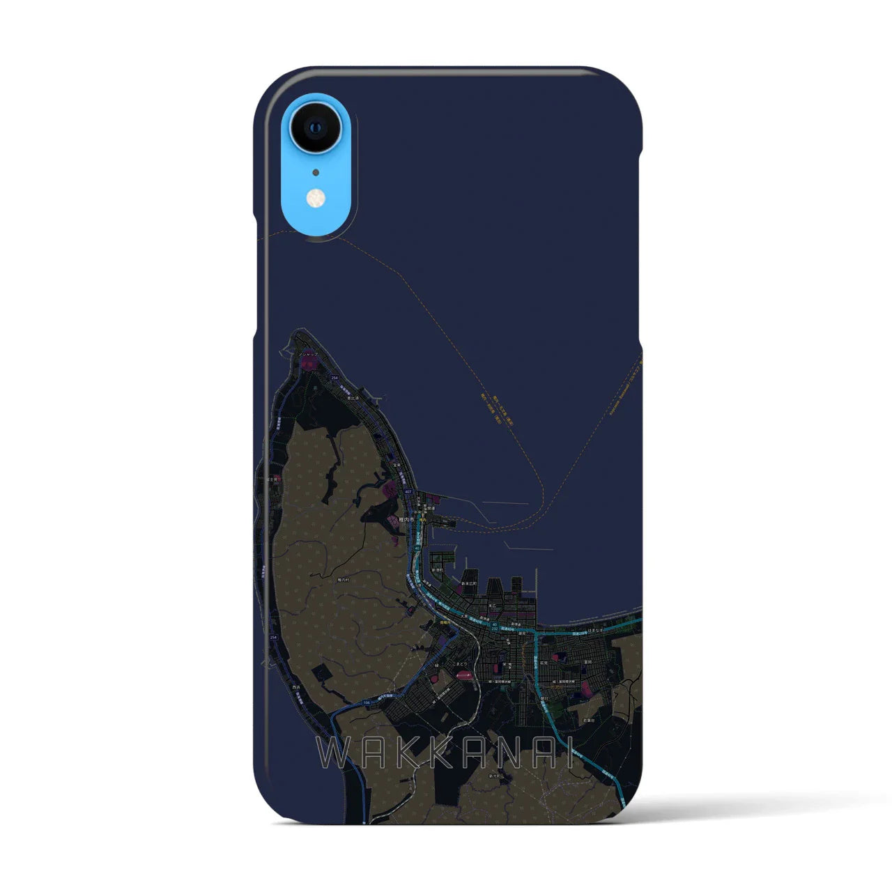 【稚内(北海道)】地図柄iPhoneケース(バックカバータイプ)