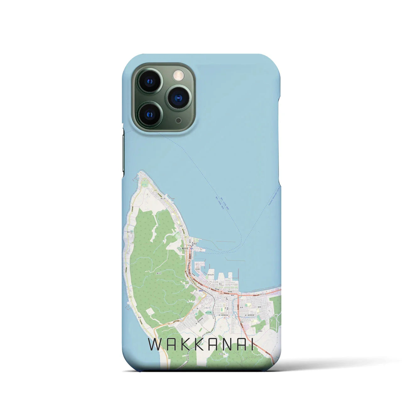 【稚内(北海道)】地図柄iPhoneケース(バックカバータイプ)