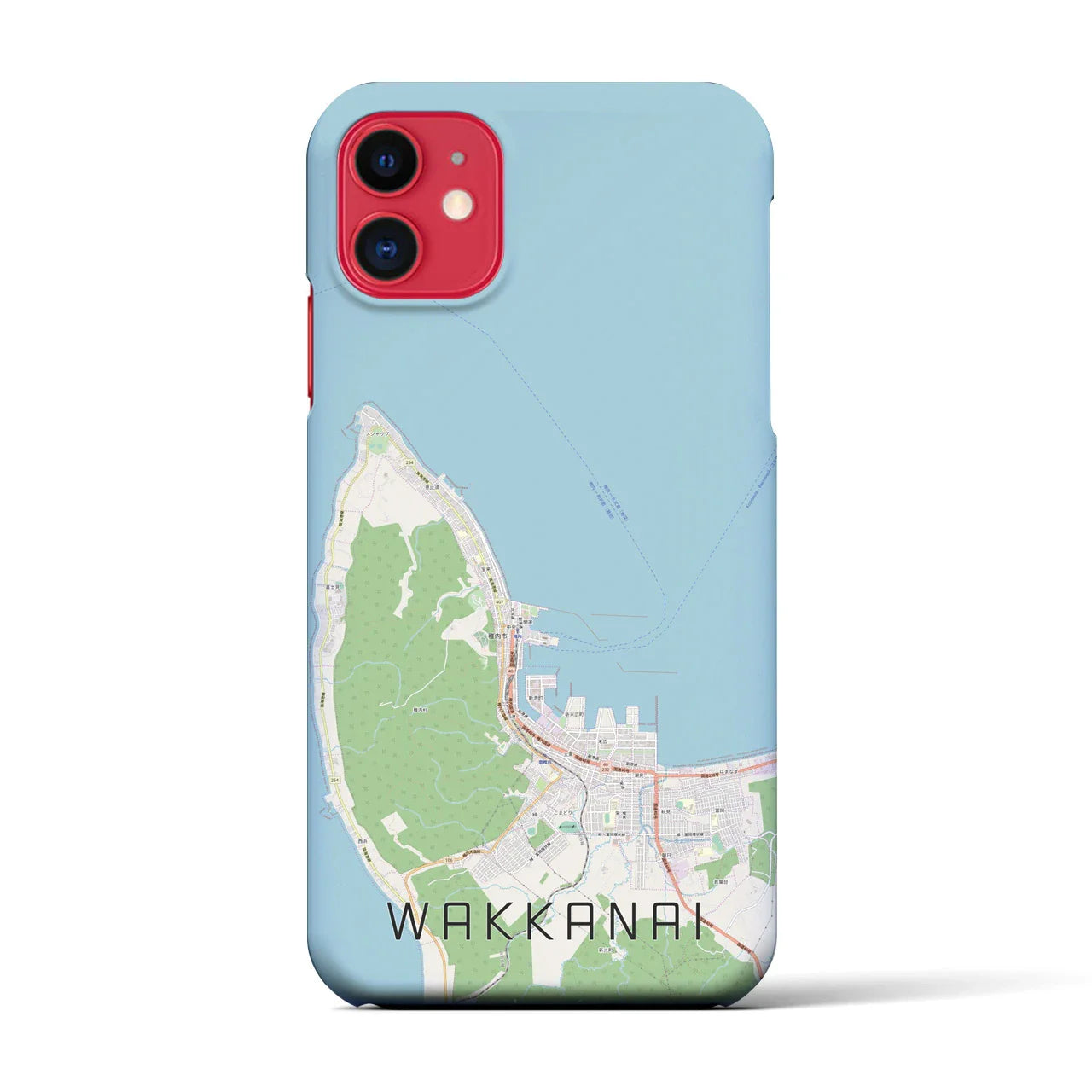 【稚内(北海道)】地図柄iPhoneケース(バックカバータイプ)
