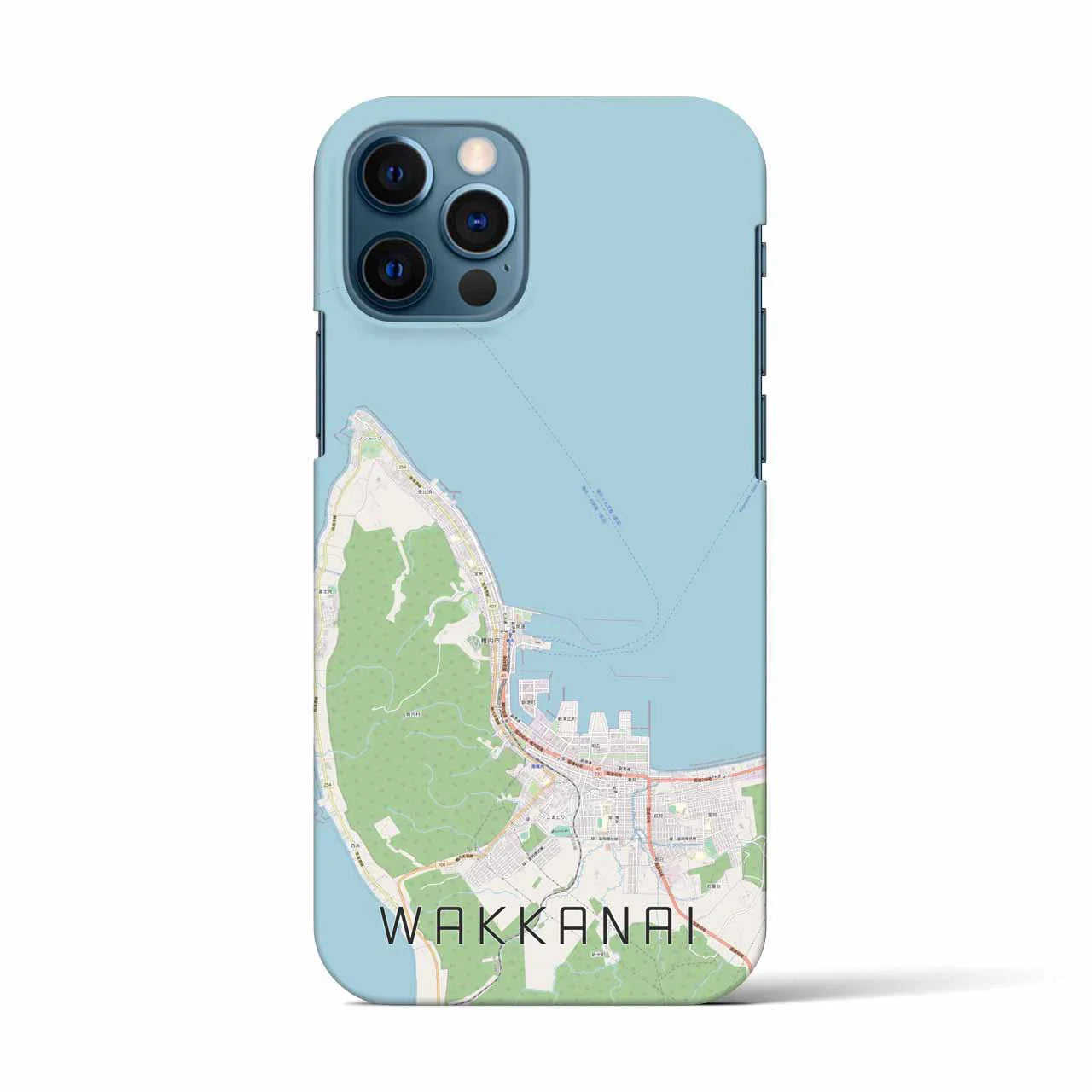 【稚内(北海道)】地図柄iPhoneケース(バックカバータイプ)
