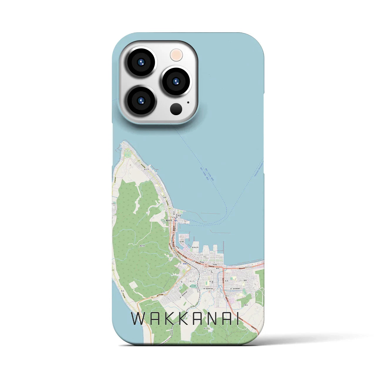 【稚内(北海道)】地図柄iPhoneケース(バックカバータイプ)