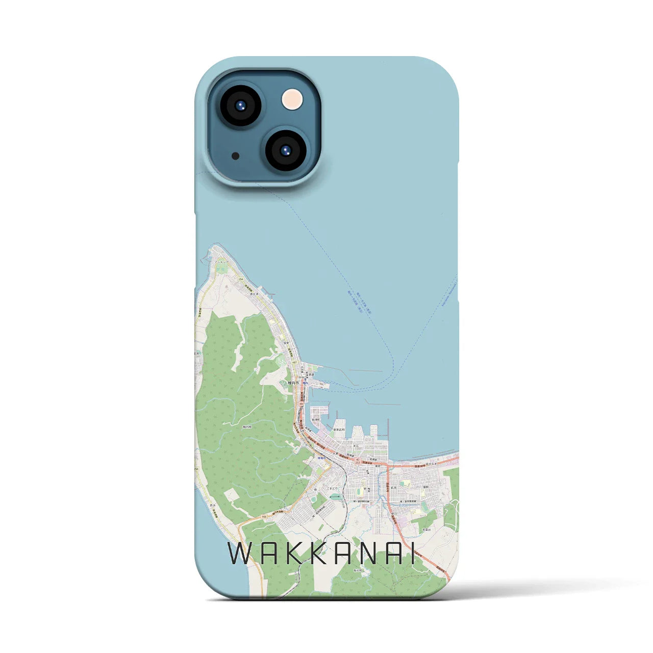 【稚内(北海道)】地図柄iPhoneケース(バックカバータイプ)