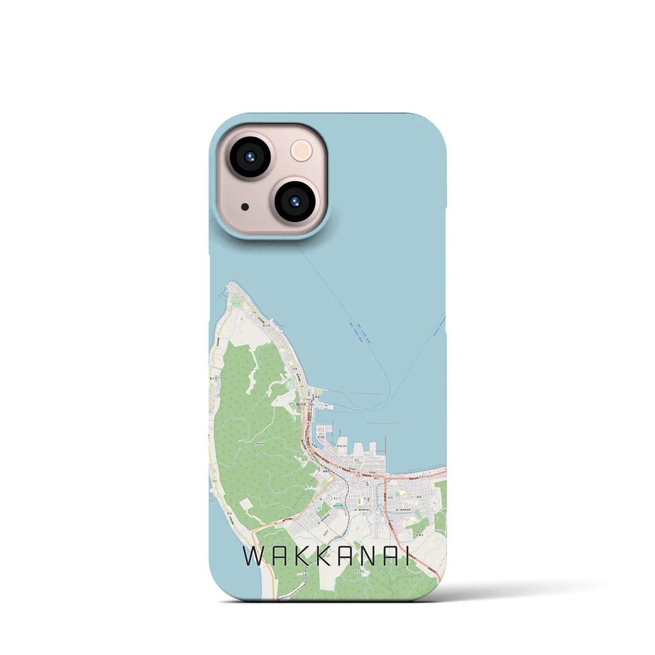 【稚内(北海道)】地図柄iPhoneケース(バックカバータイプ)