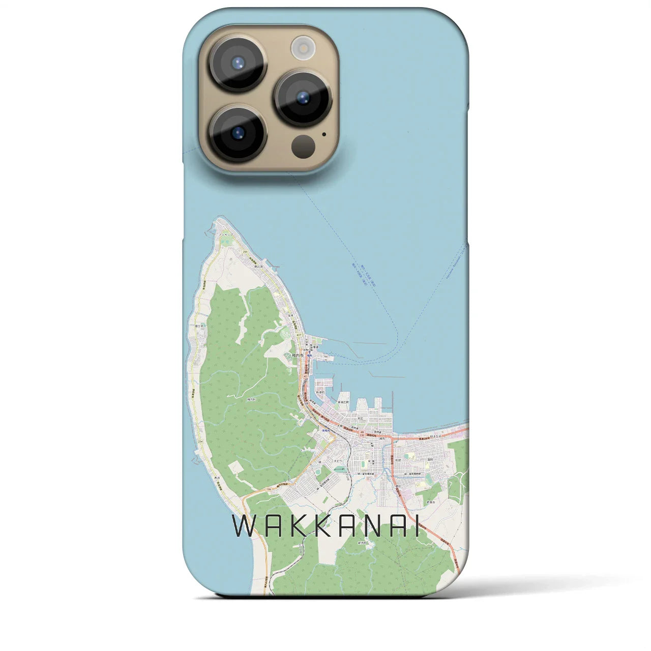 【稚内(北海道)】地図柄iPhoneケース(バックカバータイプ)