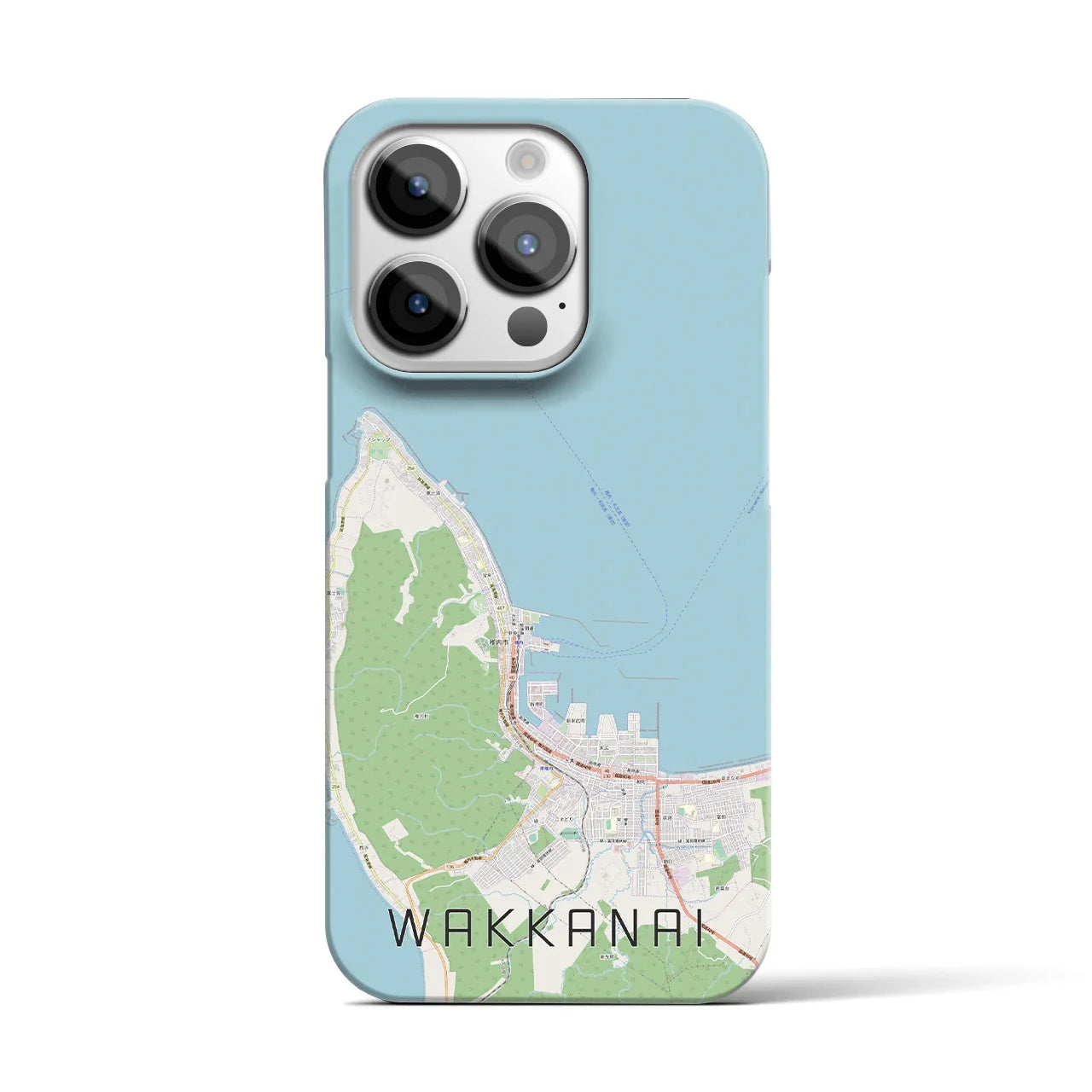 【稚内(北海道)】地図柄iPhoneケース(バックカバータイプ)