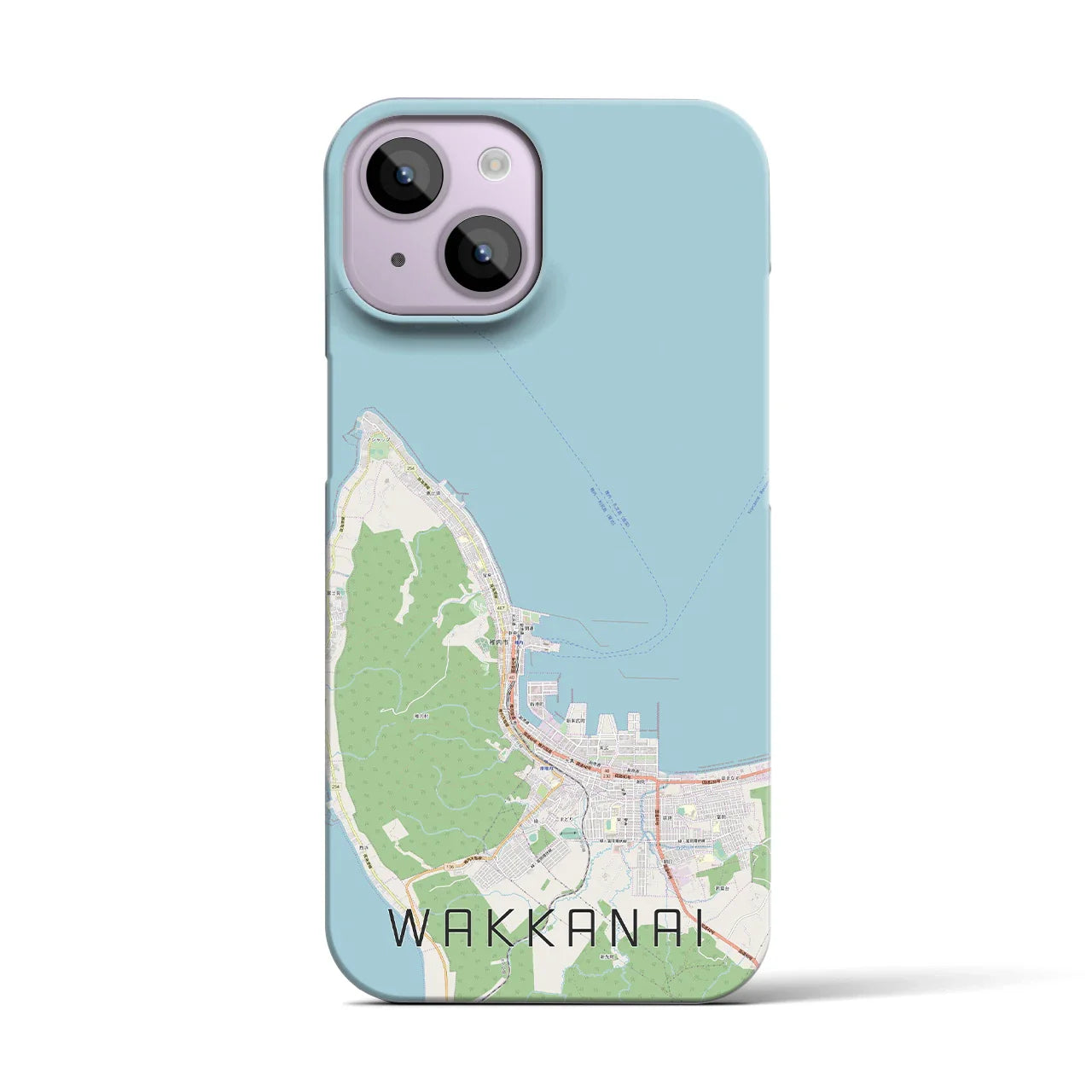 【稚内(北海道)】地図柄iPhoneケース(バックカバータイプ)