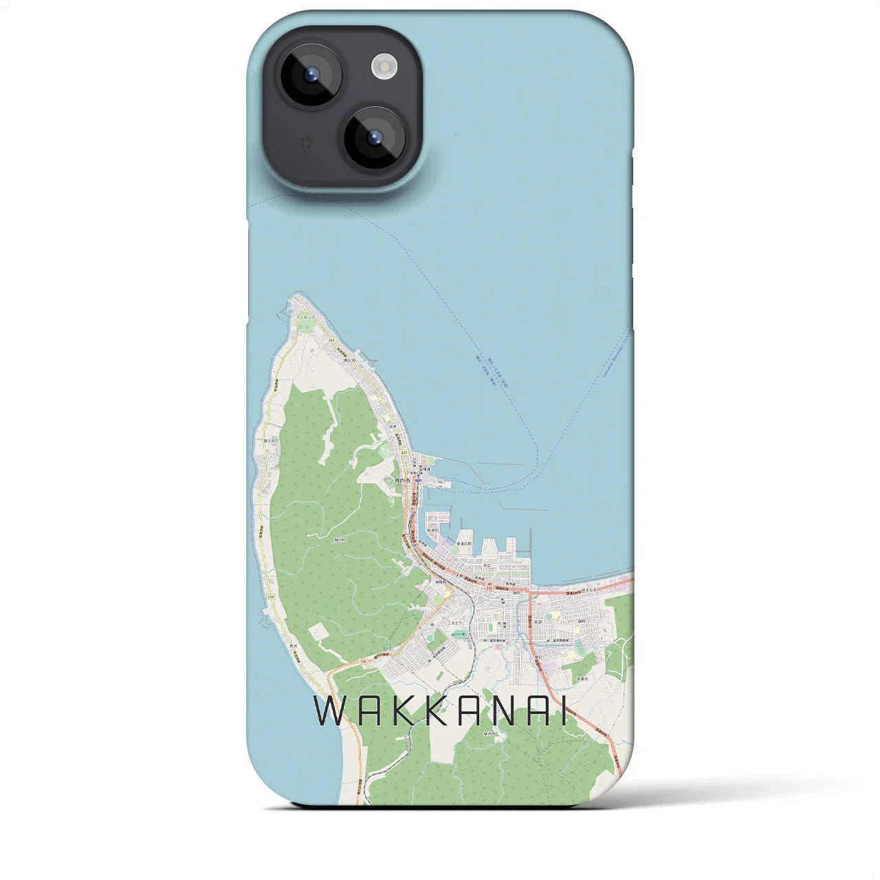 【稚内(北海道)】地図柄iPhoneケース(バックカバータイプ)