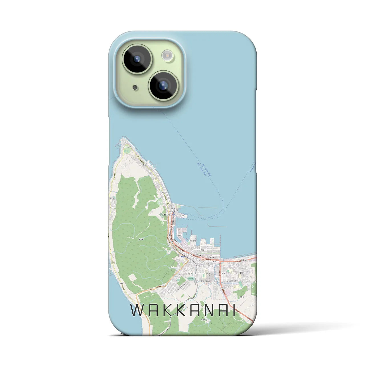 【稚内(北海道)】地図柄iPhoneケース(バックカバータイプ)