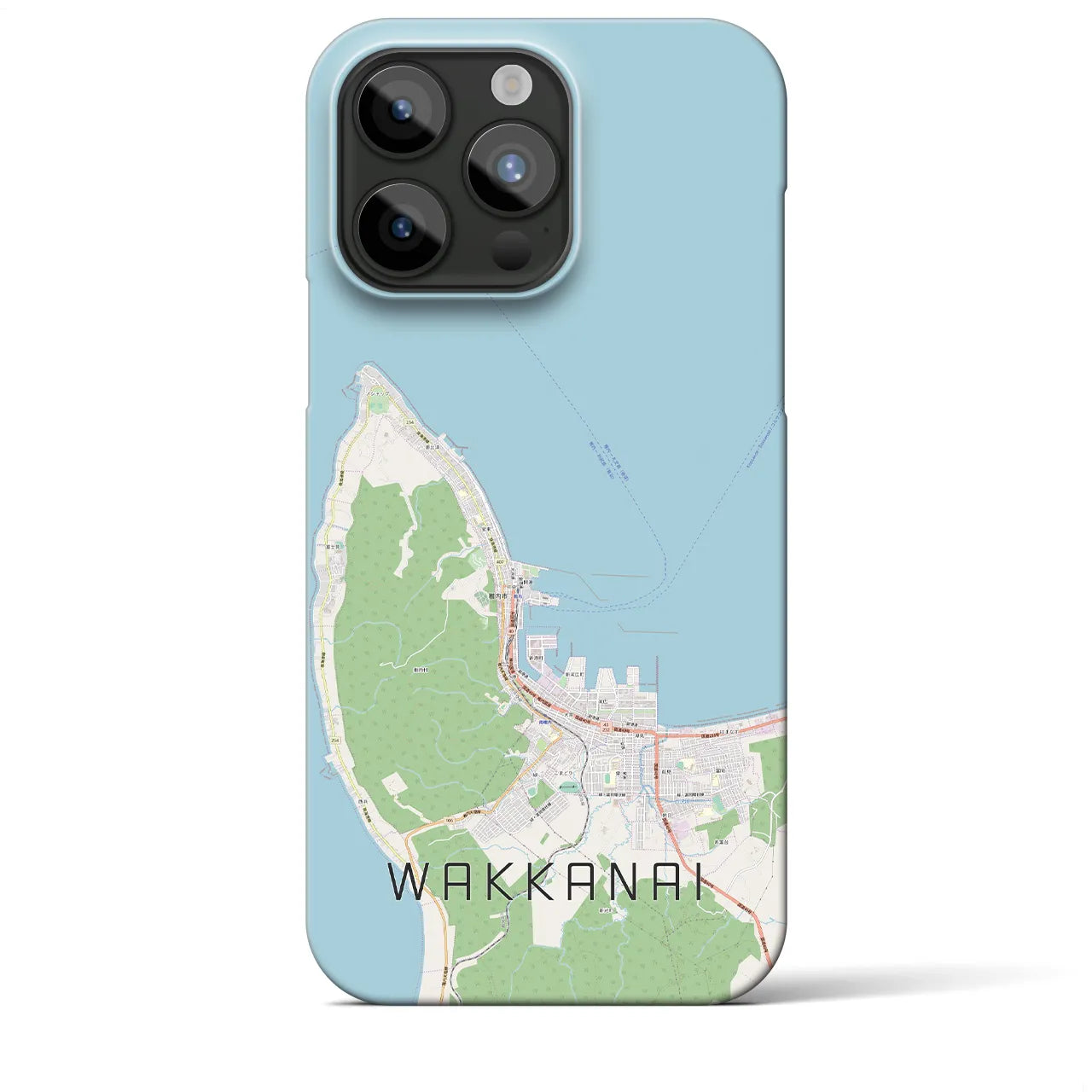 【稚内(北海道)】地図柄iPhoneケース(バックカバータイプ)