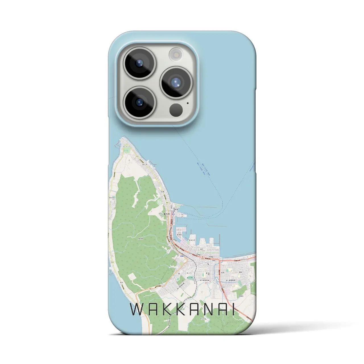 【稚内(北海道)】地図柄iPhoneケース(バックカバータイプ)