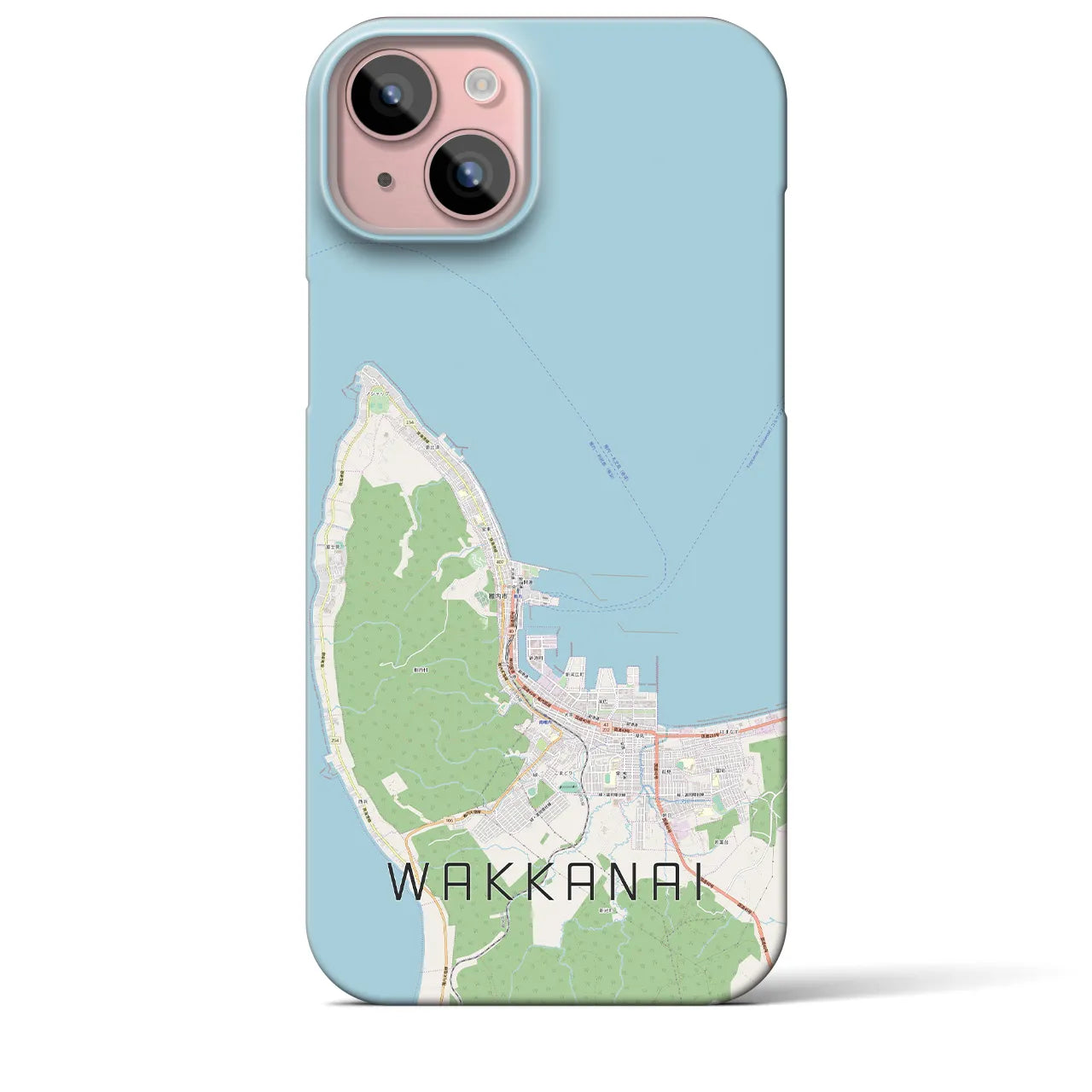 【稚内(北海道)】地図柄iPhoneケース(バックカバータイプ)