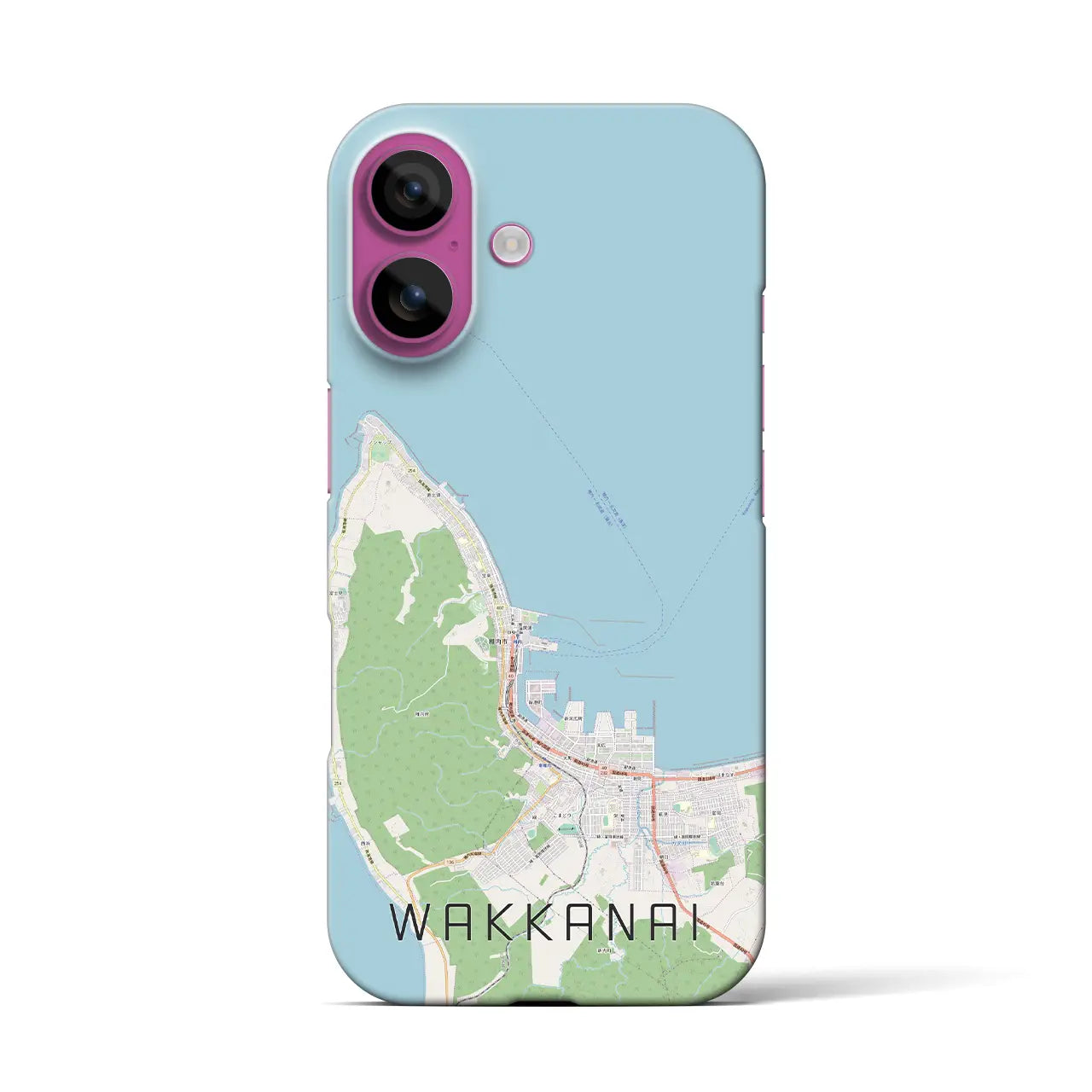 【稚内(北海道)】地図柄iPhoneケース(バックカバータイプ)