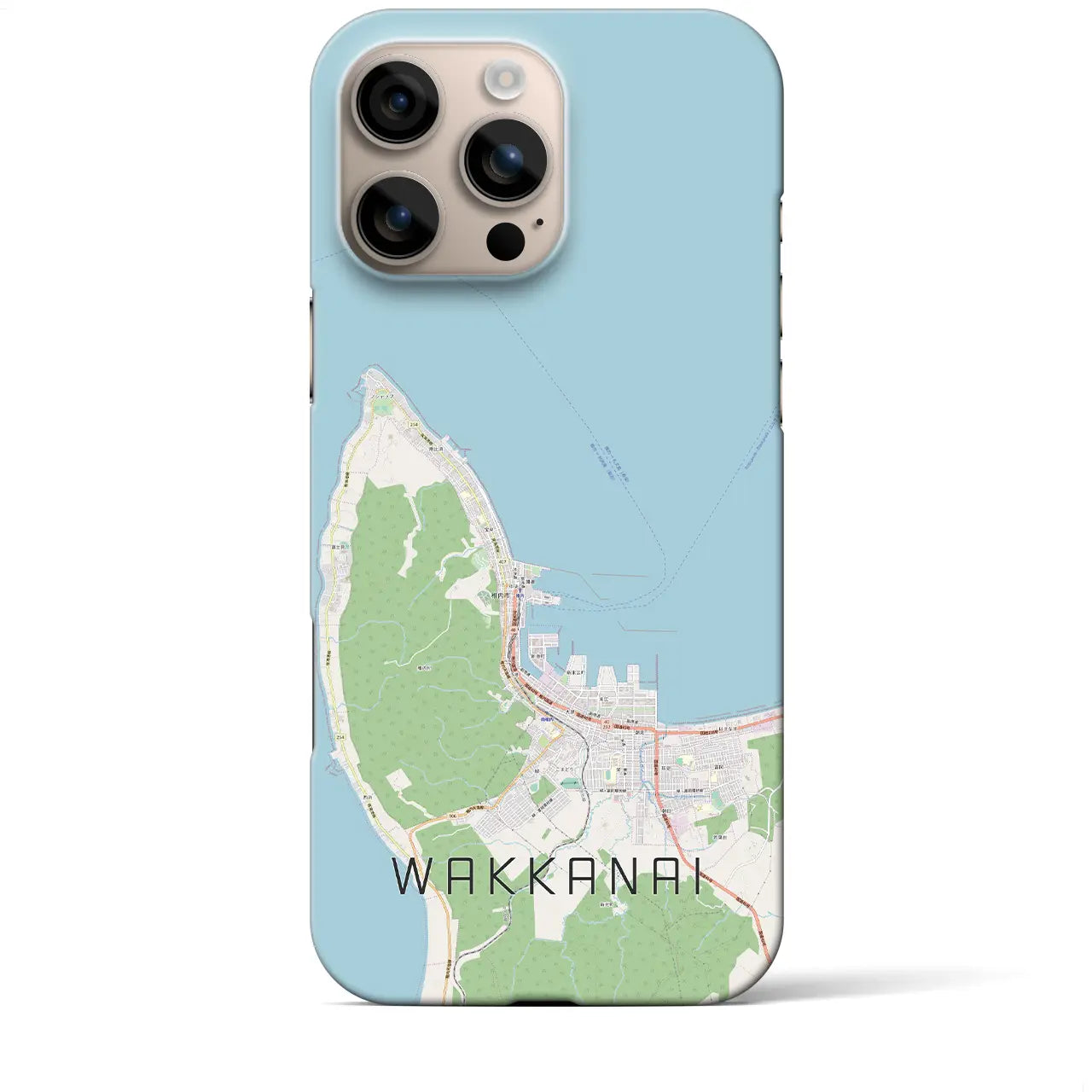【稚内(北海道)】地図柄iPhoneケース(バックカバータイプ)