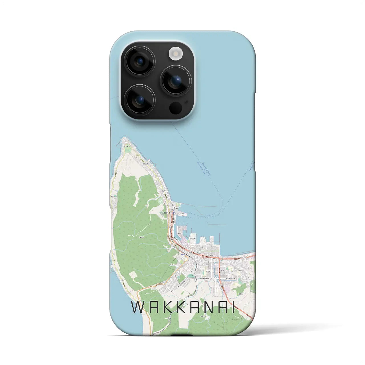 【稚内(北海道)】地図柄iPhoneケース(バックカバータイプ)